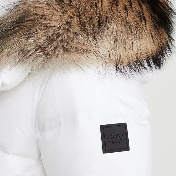 SAM FUR ANNABELLE DOWN JACKET (MARSHMALLOW) - Picture 2 of 4